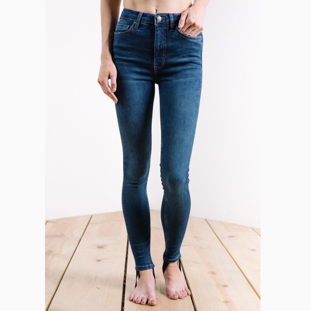 NWT Free People Denim Stirrup Jeans